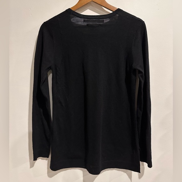 MAX STUDIO 100% Merino‎ Wool Black Long Sleeve - Picture 2 of 4
